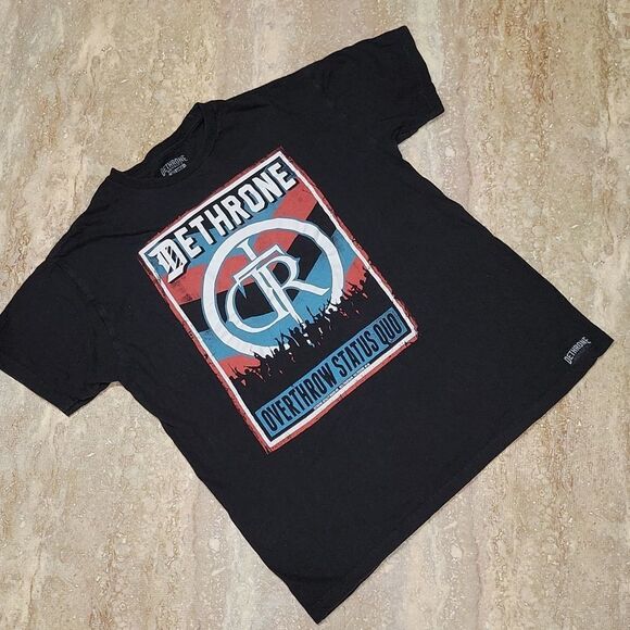 DETHRONE MENS MMA TEE SIZE LARGE - Picture 1 of 6